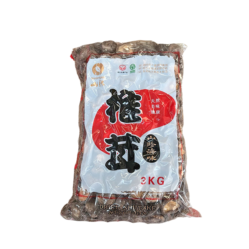 FUNGHI SHIITAKE SECCHI 3KG 去腿香菇(光面菇)